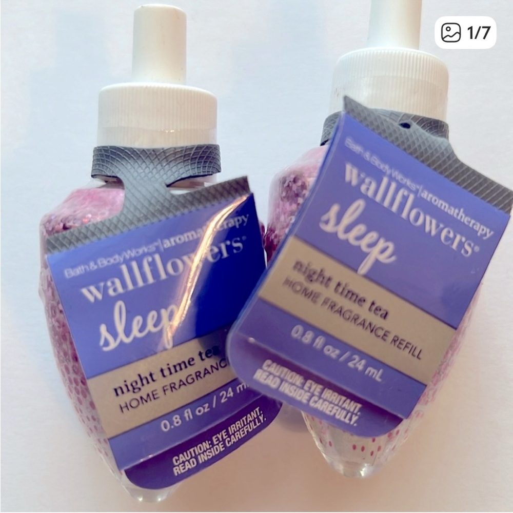 NIGHT TIME TEA Wallflowers Sleep Nightlight Plug-In Refills by Bath & Body Works - Picture 4 of 10